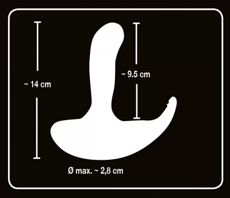 Эргономичный вибростимулятор простаты Rolling Head Vibe - черный