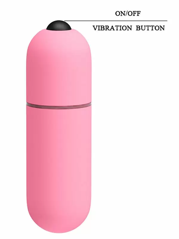 Компактная вибропуля Baile Mini Vibe, 6,2 см, 10 режимов, розовый