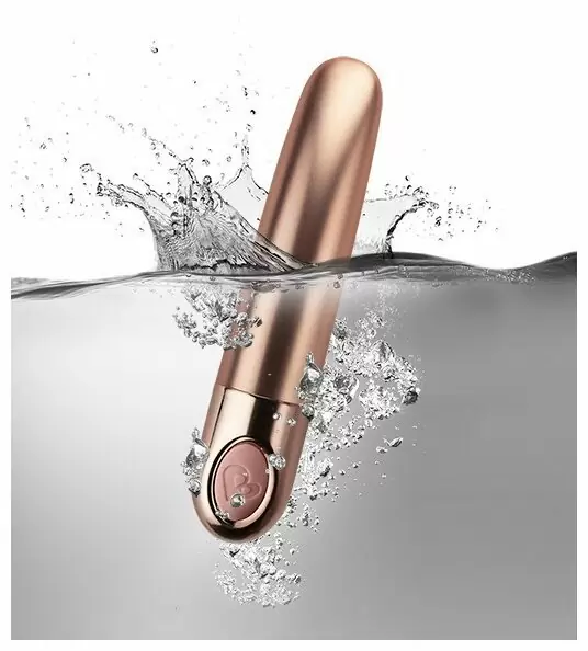 Мини-вибратор Rocks Off Ellipse. Золотой