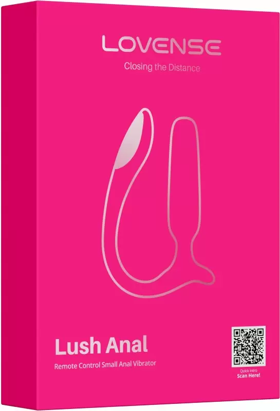 Анальный вибратор с клиторальной стимуляцией Lush Anal Butt Plug