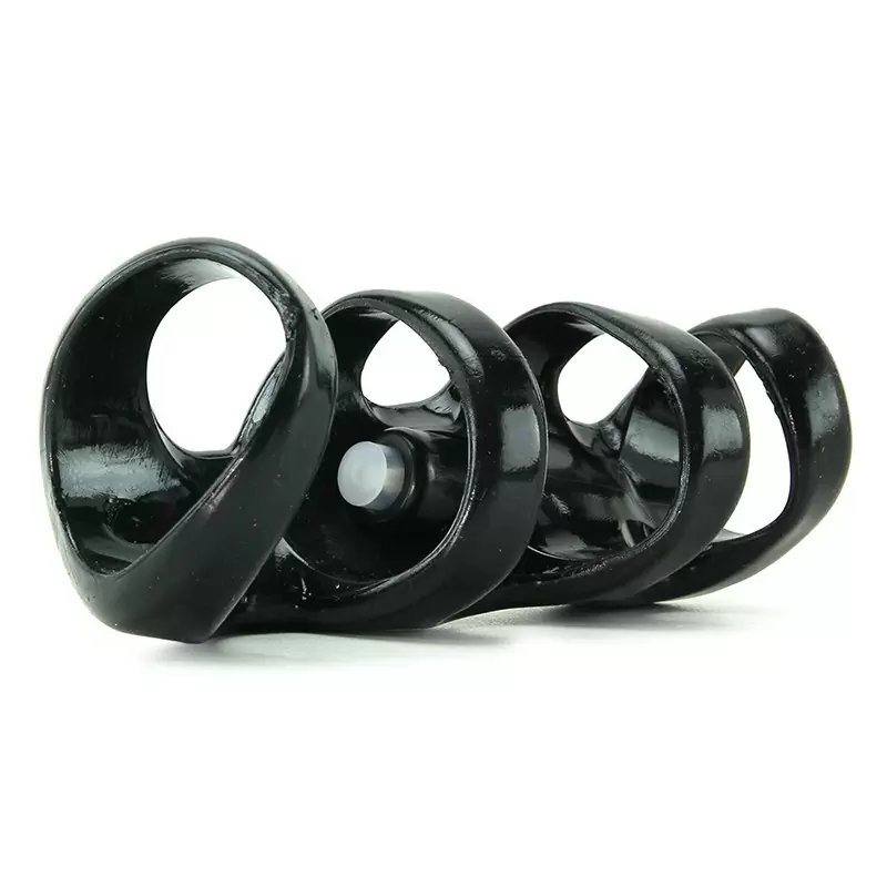 Насадка стимулирующая Vibrating Power Cage с вибрацией – черная