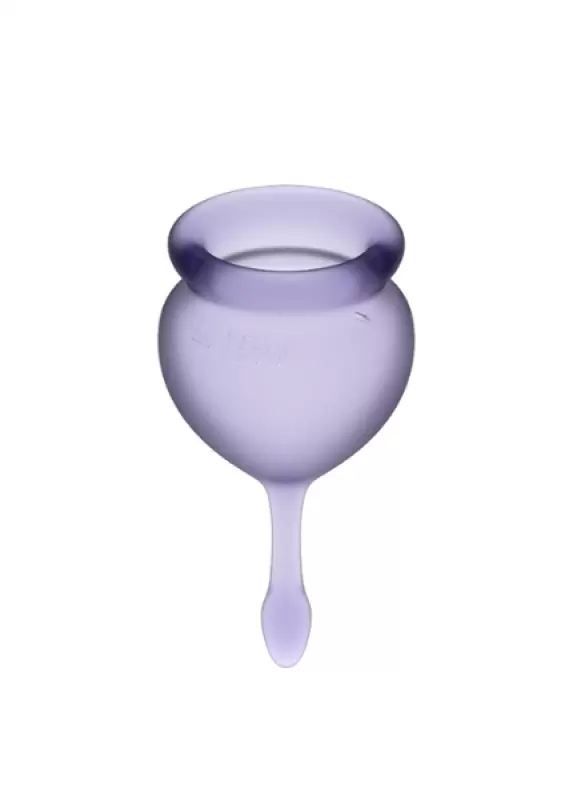 Набор менструальных чаш Satisfyer Feel good Menstrual Cup, 15 и 20 мл, силикон, фиолетовый