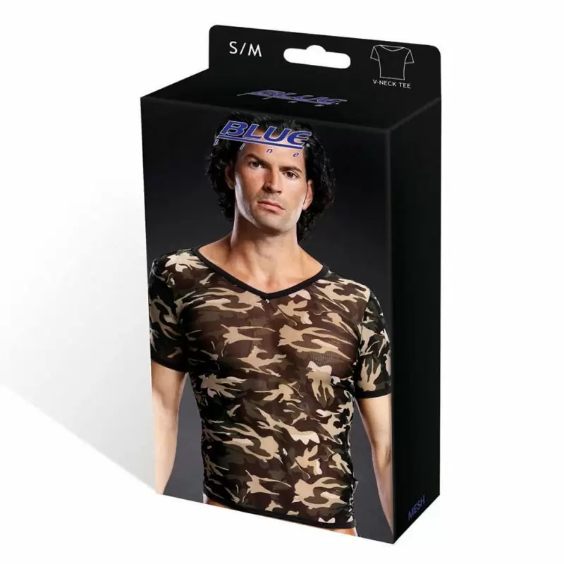 Камуфляжная футболка BlueLine из сетки – S/M