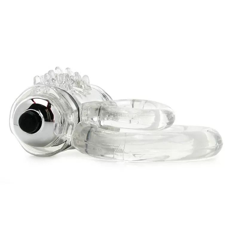 Двойное виброкольцо Screaming O - Double O 6 со стимулятором клитора – фиолетовый