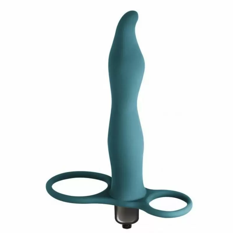 ВИБРОНАСАДКА ДЛЯ ДВОЙНОГО ПРОНИКНОВЕНИЯ PURE PASSION FLIRTINI GREEN