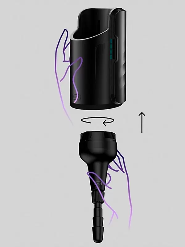 Адаптер под фаллоимитатор Kiiroo Keon, 19,5 см, черный