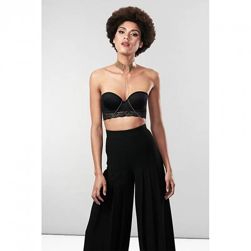 Ошейник из металлической сетки Metallic Mesh Collar – золотистый