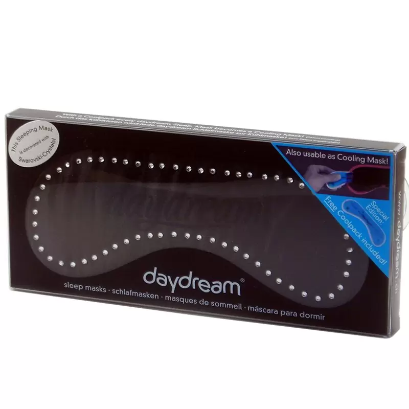 Маска на глаза Swarovski Черная