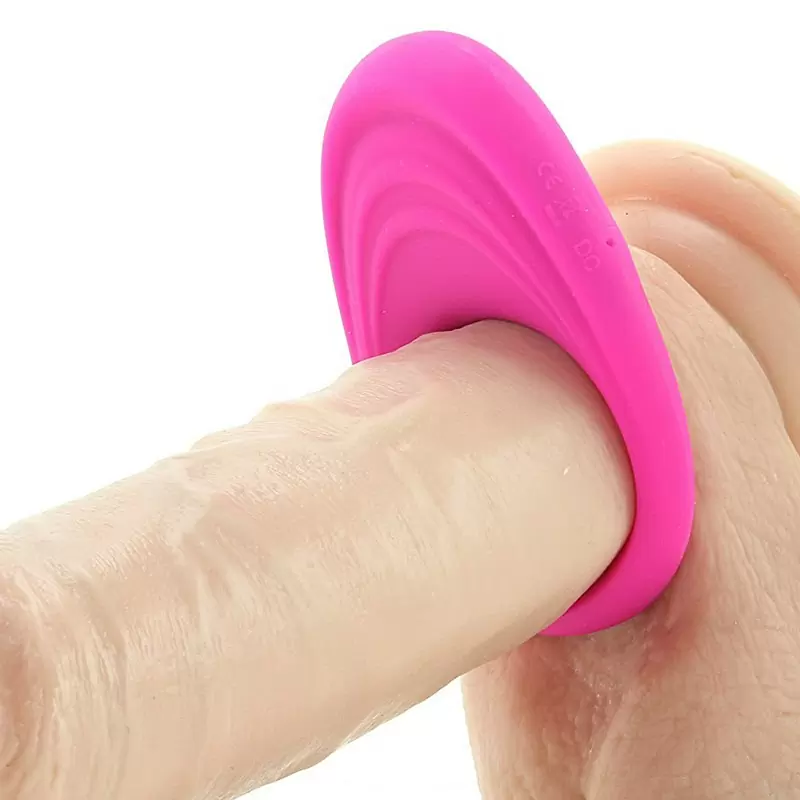 Эрекционное кольцо Embrace Pleasure Ring перезаряжаемое – розовое