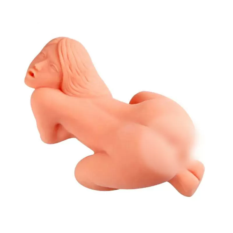 Мастурбатор мини кукла Sarah ротик, вагина и анус с вибрацией – телесный