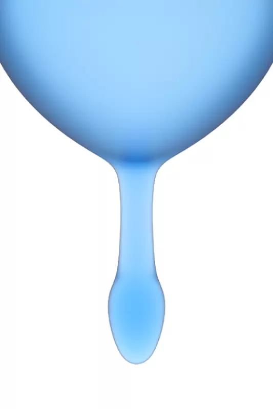 Набор менструальных чаш Satisfyer Feel good Menstrual Cup, 15 и 20 мл, силикон, синий