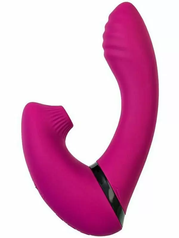 Инновационный вибратор-кролик JOS Spinser, c вакуумной стимуляцией, 23 см, силикон