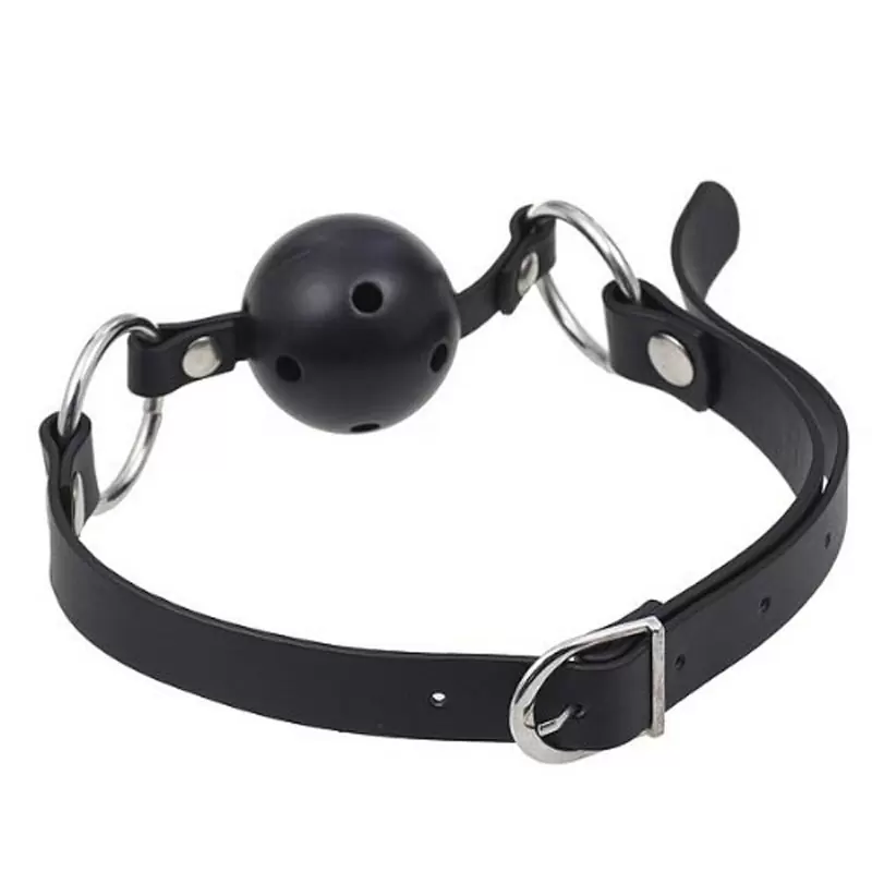 Кляп с отверстиями для дыхания Breathable Ball Gag – черный