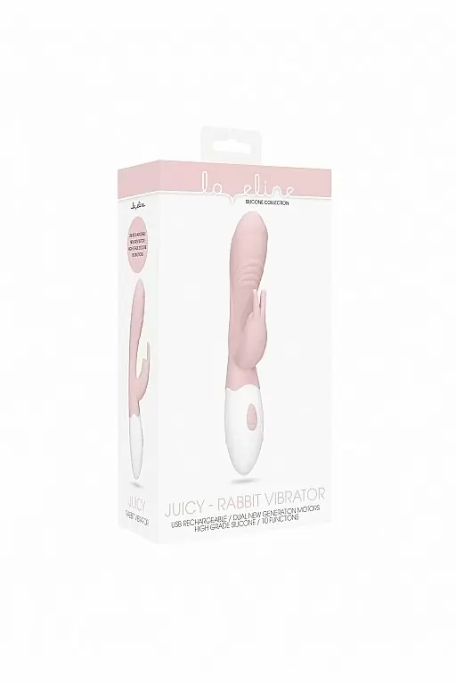 Перезаряжаемый вибратор кролик Juicy (розовый)