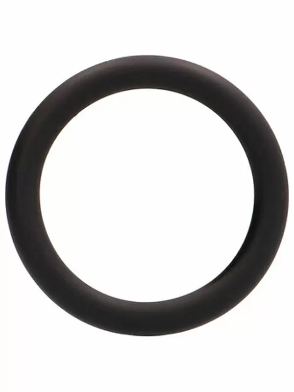 Гладкое эрекционное кольцо Round Cockring, диаметр 3,1 см, силикон, черный