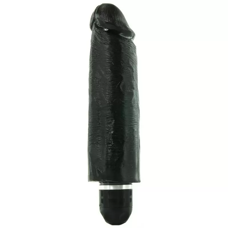 Вибромассажер King Cock 6'' с реалистичной насадкой – черный