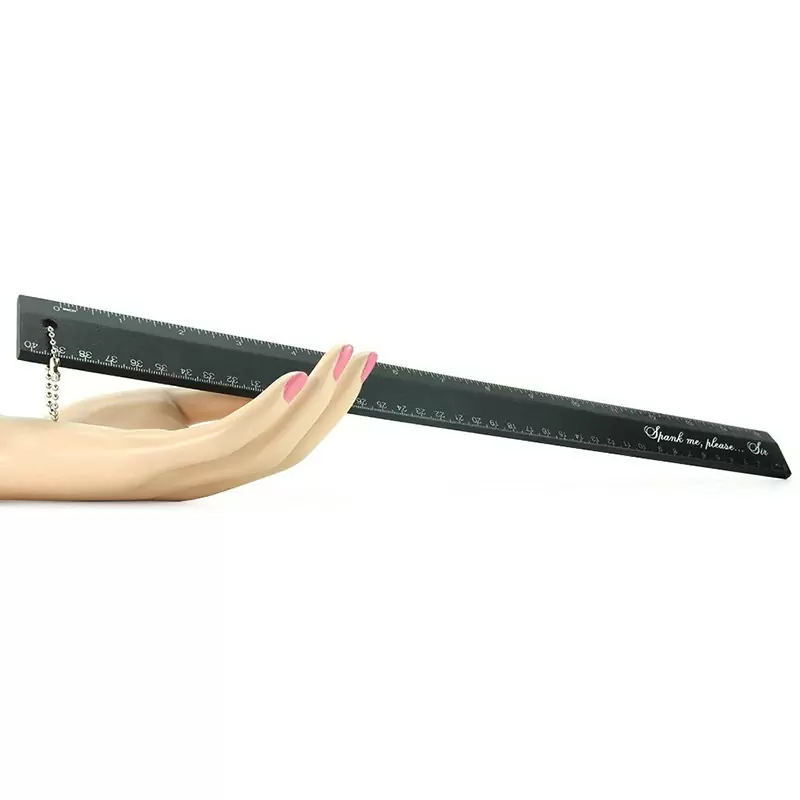 Шлепалка линейка Spank Me Please – черная	