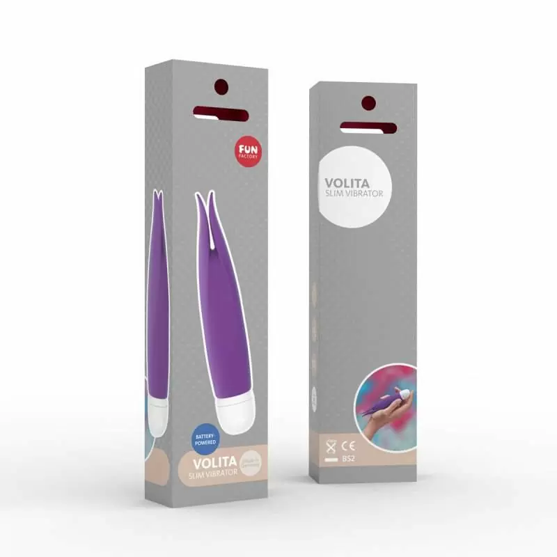 Лепестковый стимулятор клитора Fun Factory Volita, 16 см, силикон, фиолетовый