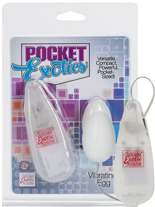 Вибро-яйцо Pocket Exotics Vibrating Egg – белый