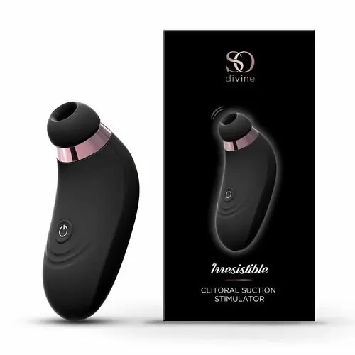 Вакуумный стимулятор клитора So Divine Irresistible Clitoral Suction. Черный