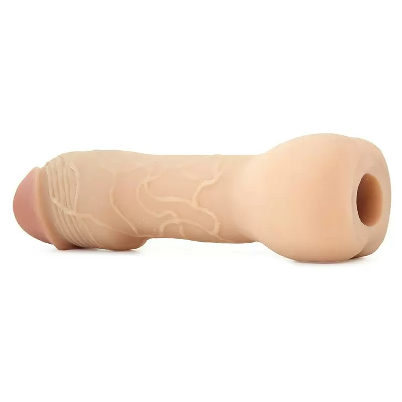 Насадка увеличитель Ass-Fucker Extension с основанием в виде попки – телесная	