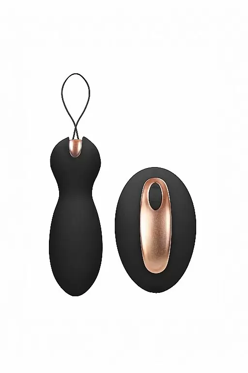 Виброшарики с вибропультом управления Purity (черные)