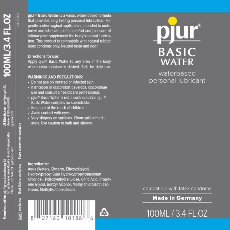 Легкий лубрикант PJUR Basic на водной основе - 100 мл