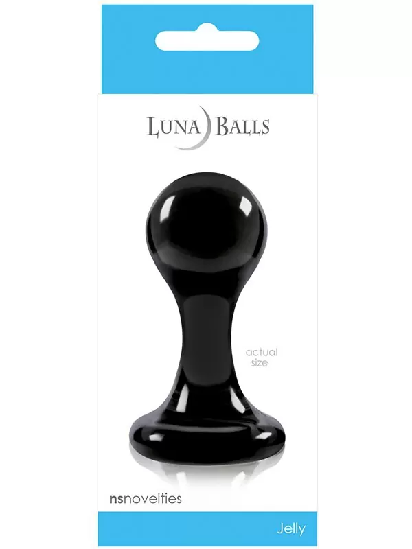 Анальная пробка Luna Balls малая – черная
