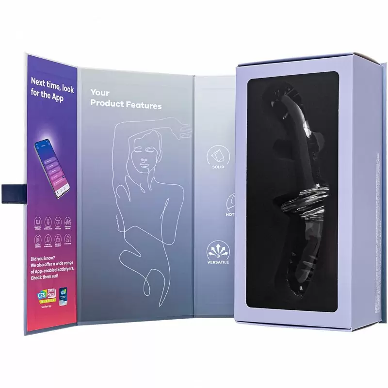 Стеклянный фаллоимитатор Double Crystal, 24 см, двухсторонний, прозрачный