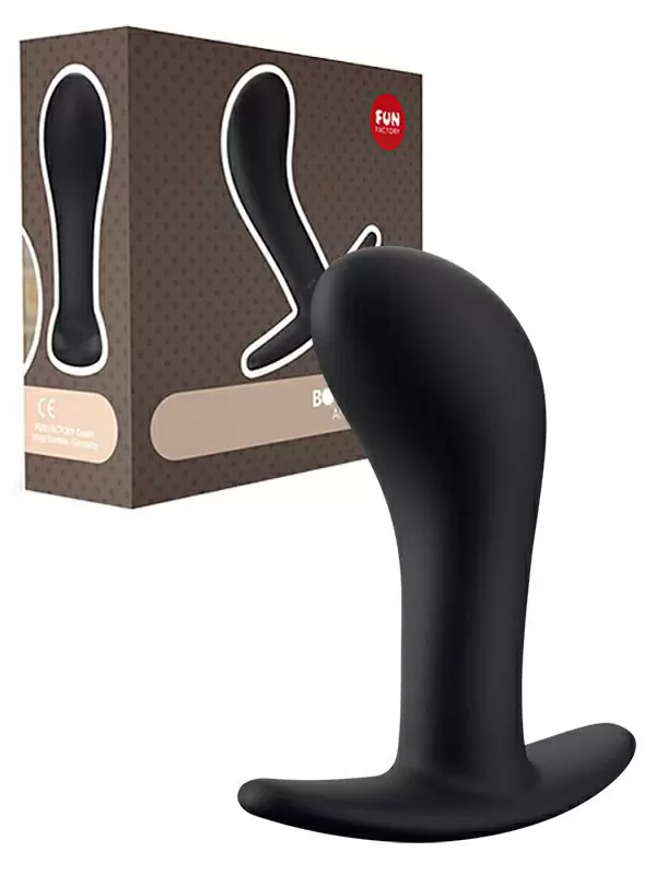 Крупная анальная пробка Fun Factory Bootie Large, 11 см, силикон, черная