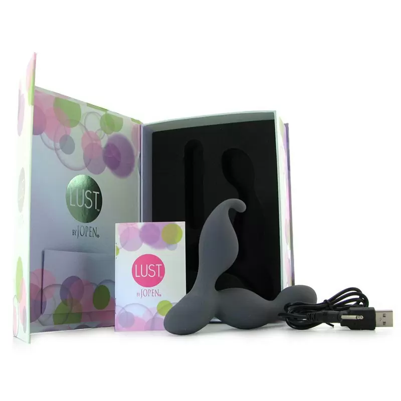 Вибромассажер двойной Lust by Jopen L12 перезаряжаемый – серый