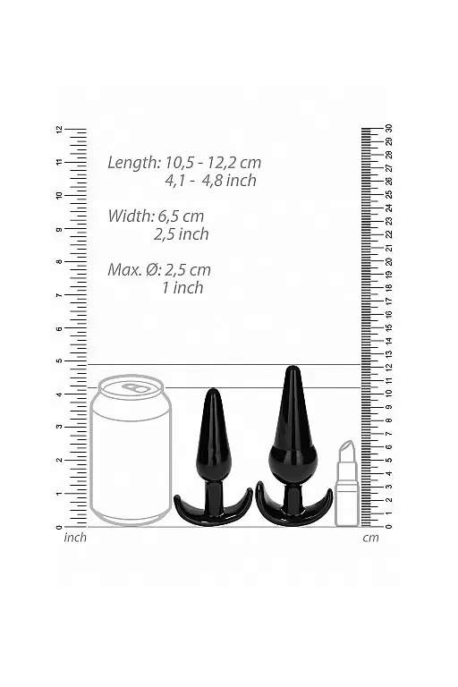 Набор анальных пробок No. 80 4-Piece Butt Plug Set