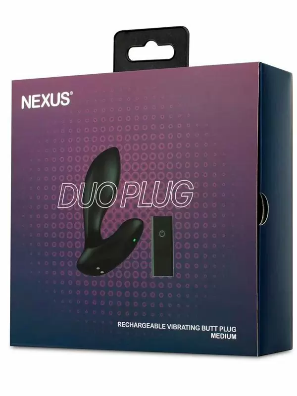 Анальная вибровтулка Nexus Duo Plug Medium, 6 скоростей, 9 см | Он и Она 18+