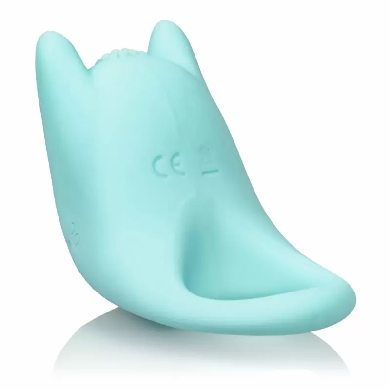 Оригинальное эрекционное кольцо Dual Exciter Enhancer с вибрацией – голубой