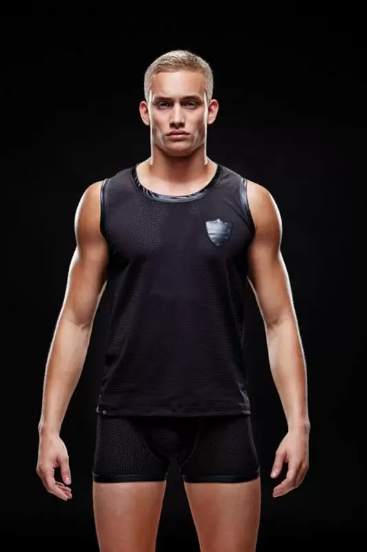 Мужская майка Envy в сеточку – черный, M/L