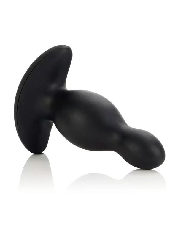 Анальная пробка с вибрацией Silicone 10 Function Risque – черный