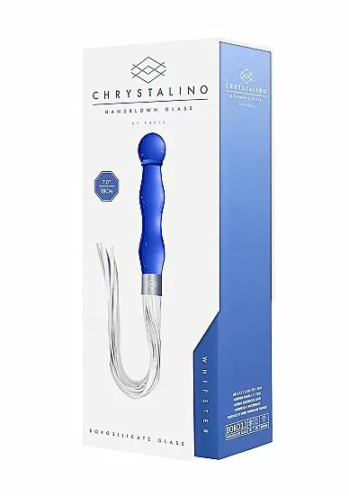 Плетка со стимулятором из стекла Chrystalino Whipster