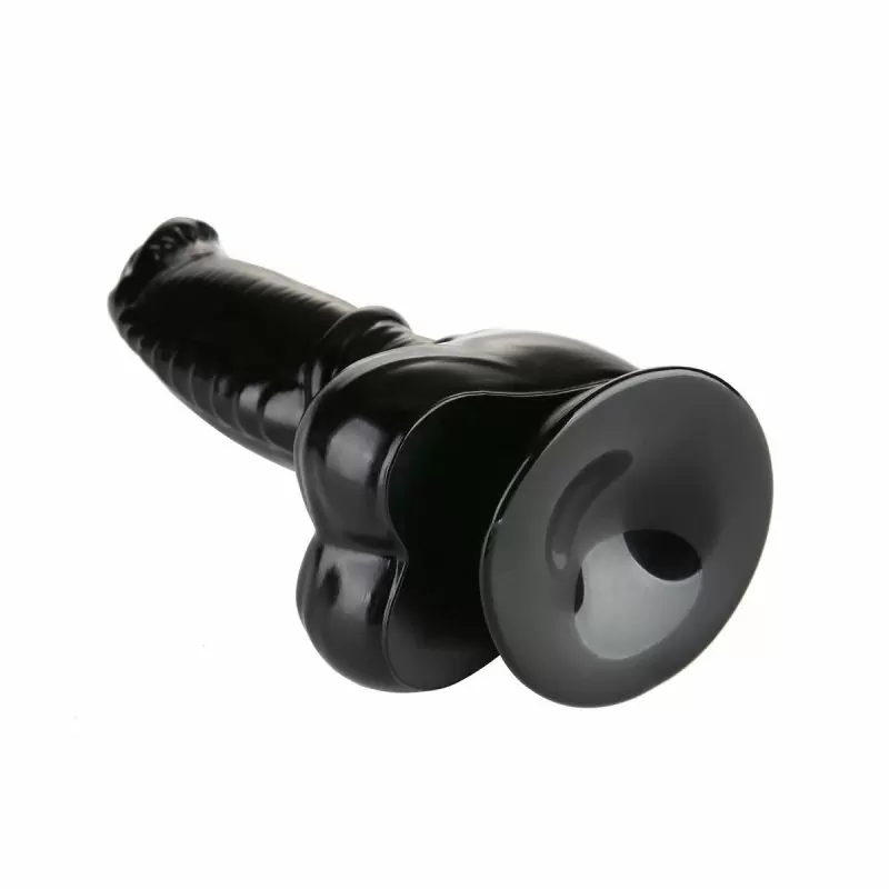 Реалистичный анальный стимулятор необычной формы с рельефом X-MEN, черный