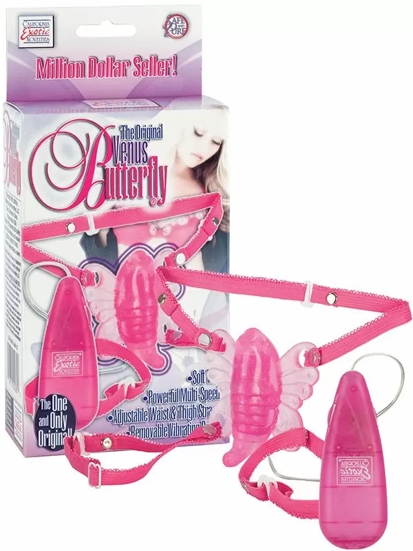 Клиторальный стимулятор Original Venus Butterfly в форме бабочки – розовый