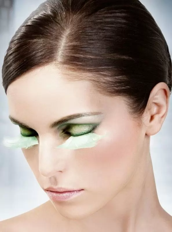 Ресницы перьевые Baci Юла – бирюзовый