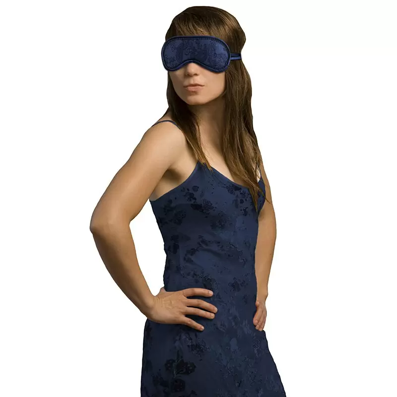 Маска на глаза Турецкие огурцы - синяя