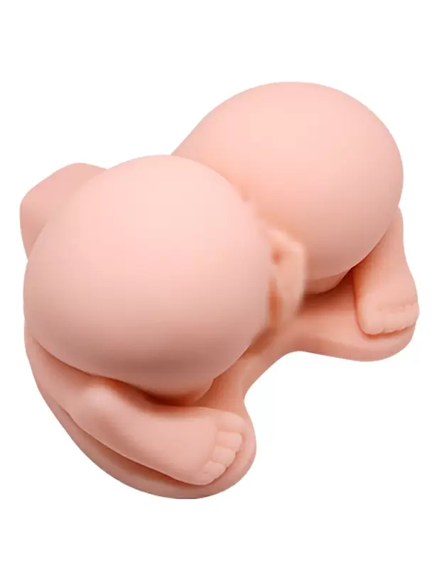 Реалистичный мастурбатор Baile Crazy Bull Vagina and Anal, вагина-анус догги-стайл, 21 см, 5 скоростей, телесный