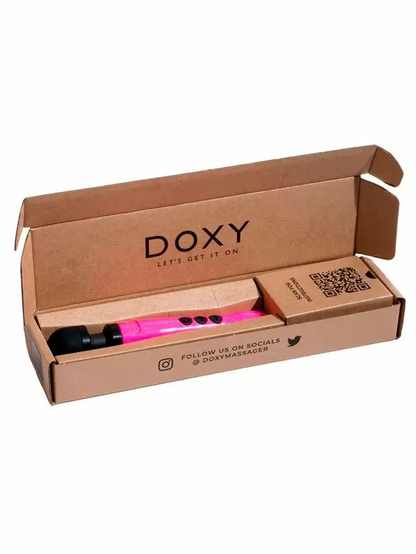 Мощный вибратор Doxy Die Cast 3, 28 см, силикон, розовый