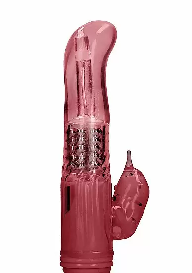 Вибратор кролик Rotating Dolphin - красный