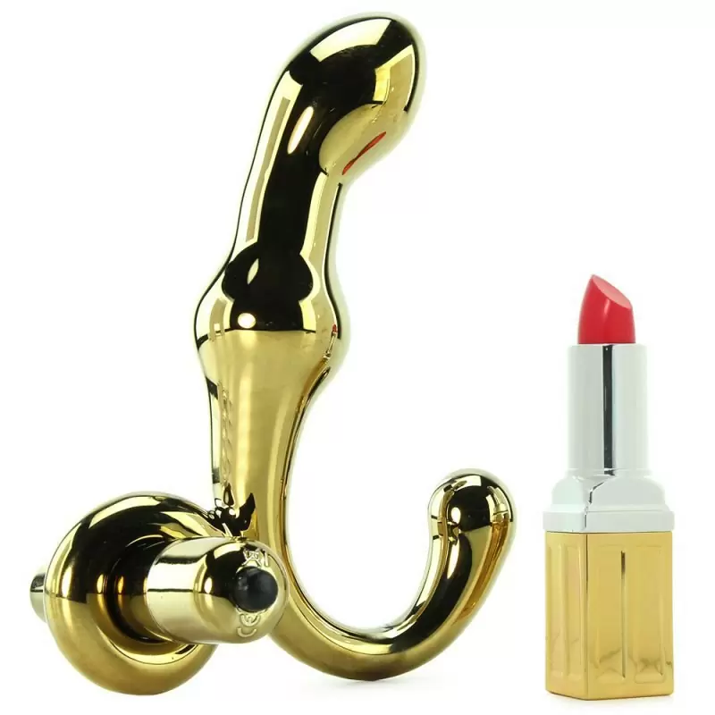 Анальный стимулятор Icicles Gold Edition G08 с вибрацией – золотой