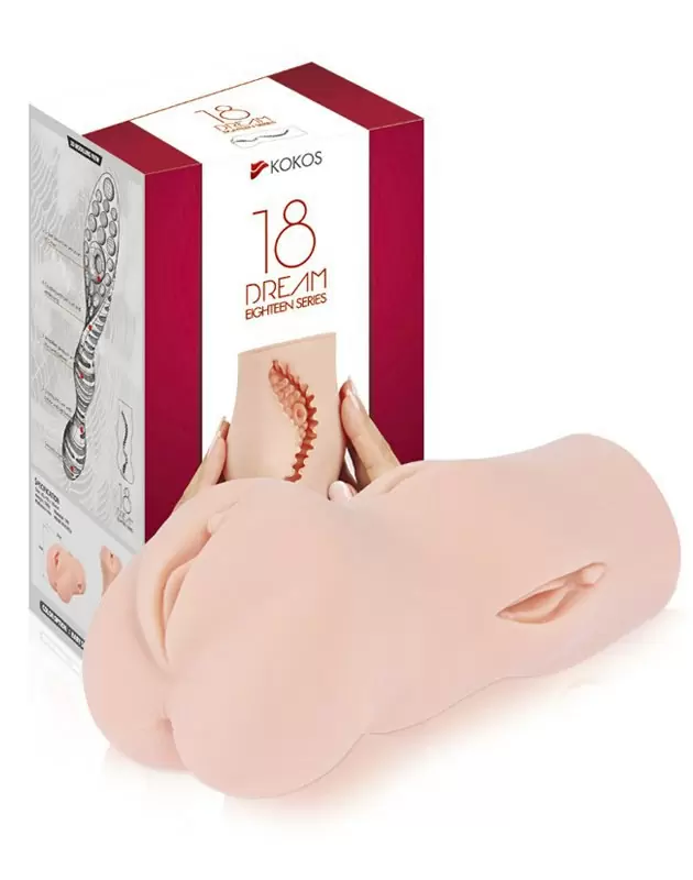Крупный мастурбатор Dream с маленькими вагинами снаружи – телесный 