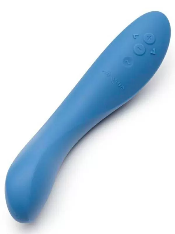 Уникальный вибратор We-Vibe Rave 2 для стимуляции зоны G, 21,7 см, серо-голубой