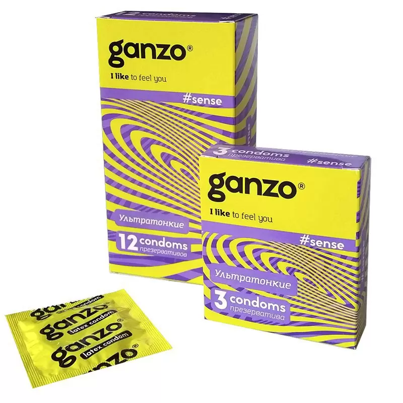 Презервативы Ganzo Sense особо тонкие – 3 шт