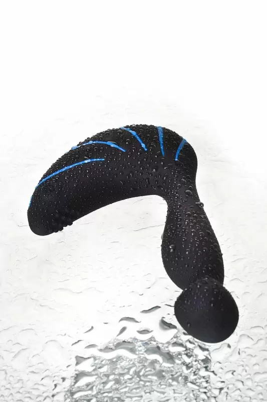 Черный массажер простаты Erotist 10,7 см. Силикон