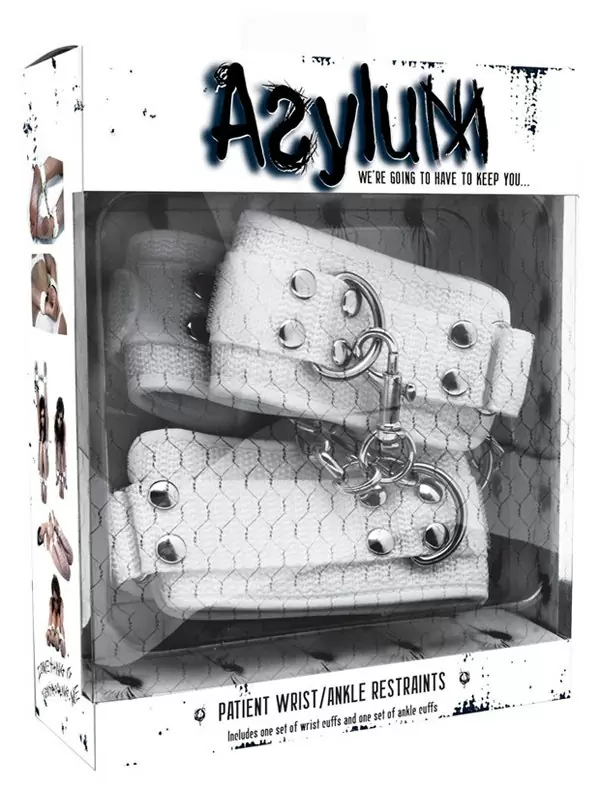 Фиксаторы для рук и ног Asylum – белые
